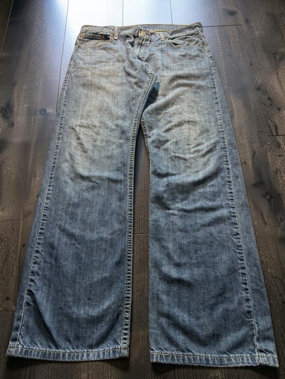 Levi’s 514 Straight Fit Jeans Men’s 36x32 Medium Wash Blue Denim Y2K Skater